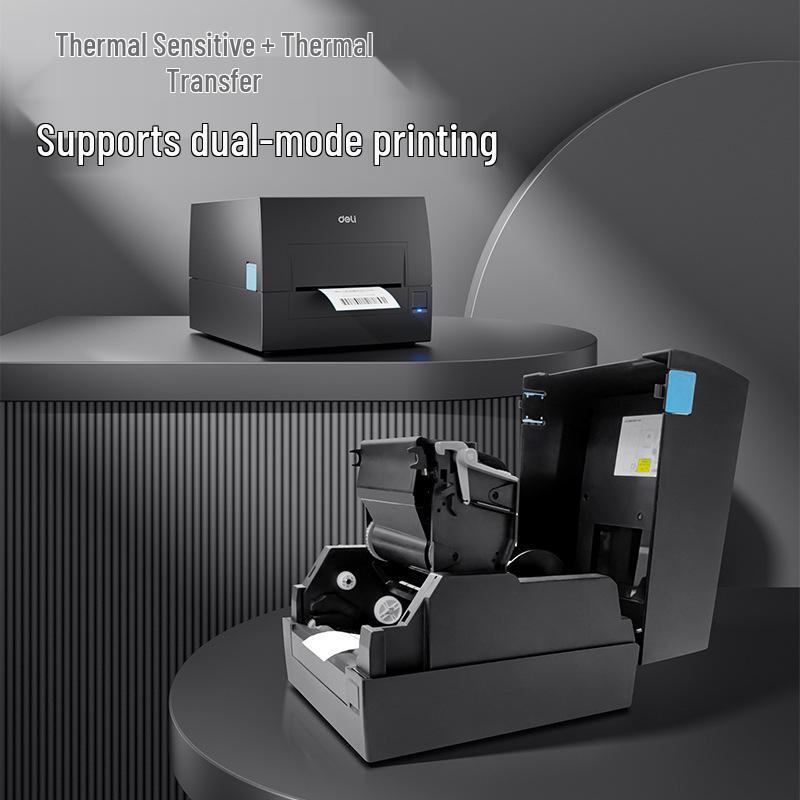 Deli GE500-W Black Barcode Label Printer