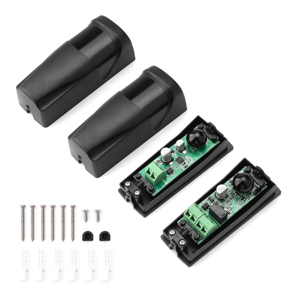 

DC12-24V Фотоэлемент Датчик для открывания ворот Универсальный уличный инфракрасный лучевой датчик Аксессуар для открывания раздвижных ворот 100 x40x35 мм