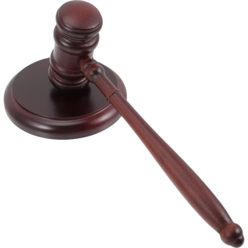 

STOBOK Auction Hammer, Wooden Gavel, Prop for Courtrooms, Auctions, with Stand, Tabletop Use