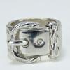 Used HERMES Ring Diane EU#49 51 Silver925 12.1g Silver Accessories