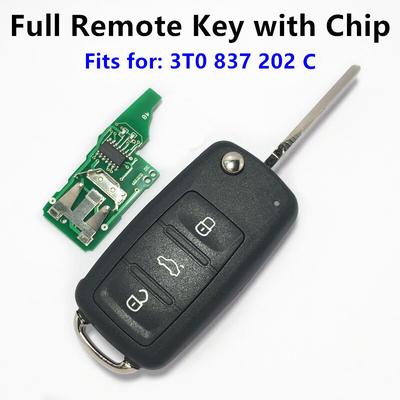 3 Button Remote Key for Skoda Superb Yeti Fabia Hella /434MHz/ 5FA010413-01 /3T0837202 / ID48 Chip/3T0 837 202 C 202C