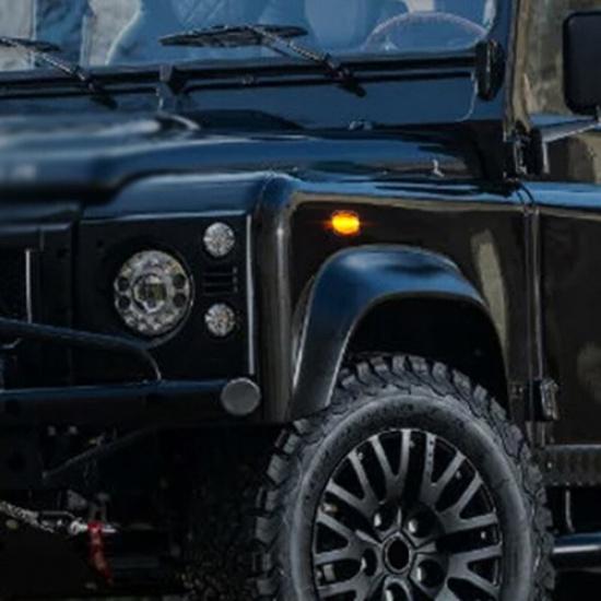 Clear Dynamic LED Side Marker Light 2PCS For Land Rover Defender TD5 Discovery