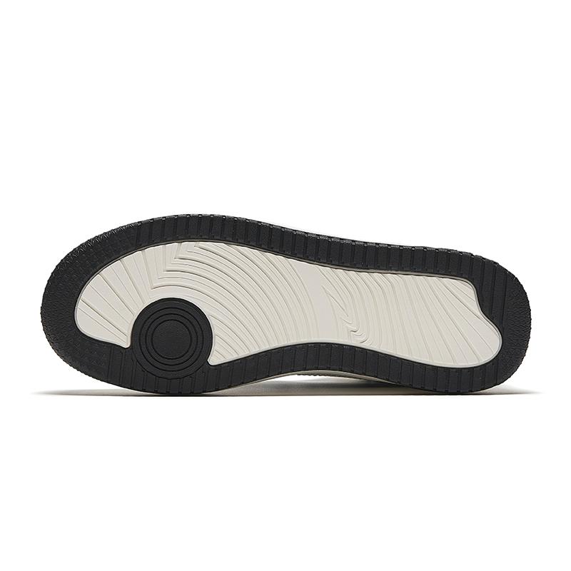 New Anta Life Collection Anti-Slip Wear-Resistant Mid-Top Skateboard Shoes Women's White Black 922448083-1