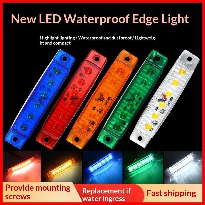 LED Side Marker Lights 12V 24V Waterproof Super Bright Thin Easy Install for Truck Car Bus Trailer Van Indicator Lamps