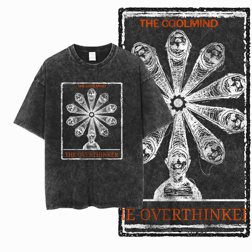 G Acid Washed Black Cotton Unisexs Streetwear COOLMIND Graphic Tshirt Big Size Cool Oneck Unisexs Tee Tshirt