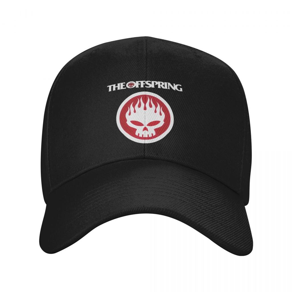 The Offspring Flaming Skull On Circle Logo Baseball Caps Snapback Men Women Hats Outdoor Cap Hip Hop Baseball Hat Casquette