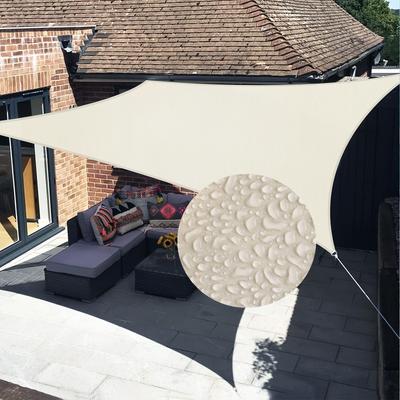 Outdoor Waterproof & Rainproof Sunshade Canopy: Rectangle/Square Shade Sail for Patio/Balcony