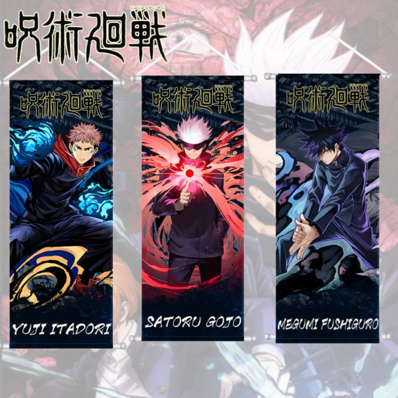 Jujutsu Kaisen Rotolo Personalizzato Creativo Arte da Parete Anime Cartone Animato Stanza Parete Squisiti Ornamenti Decorazione Stanza Regali