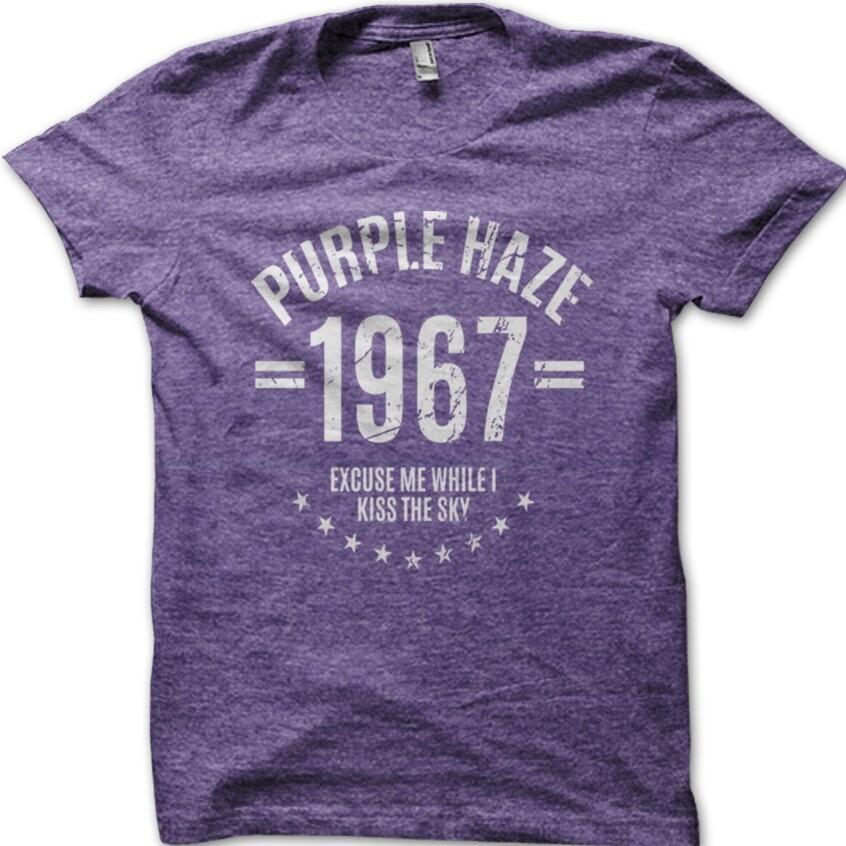 Хлопковая футболка 9030, вдохновленная Purple Haze Джими Хендрикса 1967 года L
