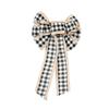 Christmas Plaid Bow Tie 3 Color Fabric Ribbon Knot for Xmas Tree Door Gift Bag Decor 40x23cm