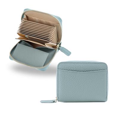Mini Wallet Keeps Bills Folded Large Accordion Card Coin Genuine Wallet [ORVEE] - - Capacity, Style, Case, Box-Type Purse, Compact, Leather, Small,