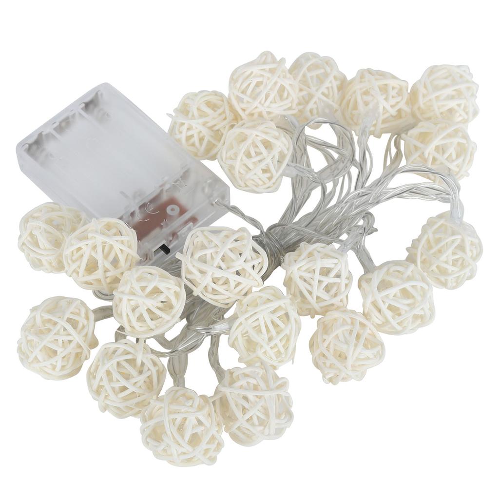 Globe String LED Warm White Lights Ball Decoration for Party Stage Wedding Bedroom