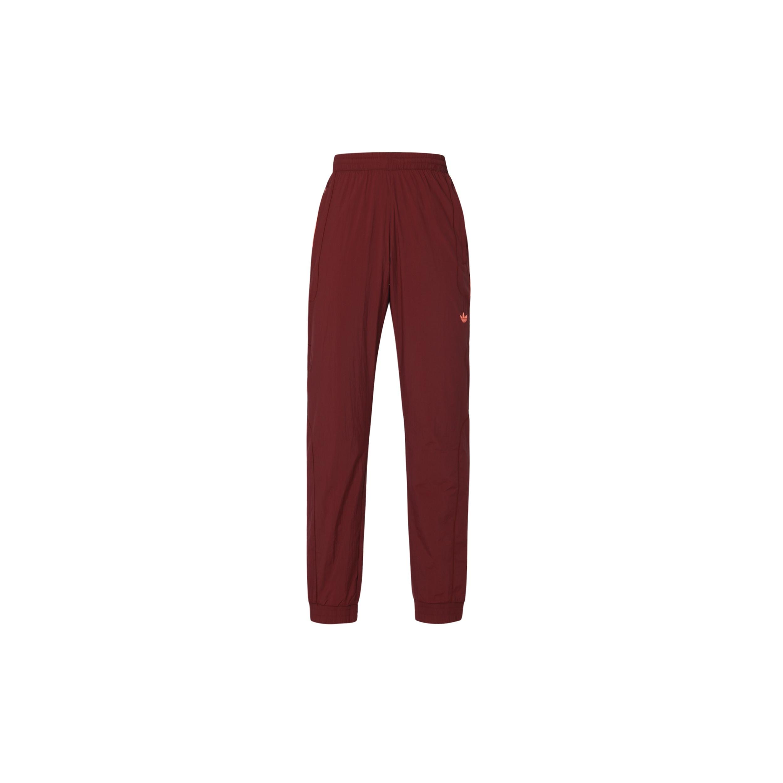adidas Originals Flamestrike Woven Track Pants Maroon Orange Men s DU8129 XS