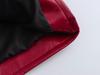 2025 Spring Women's Red Glossy Leather Lapel Jacket – European & American Style