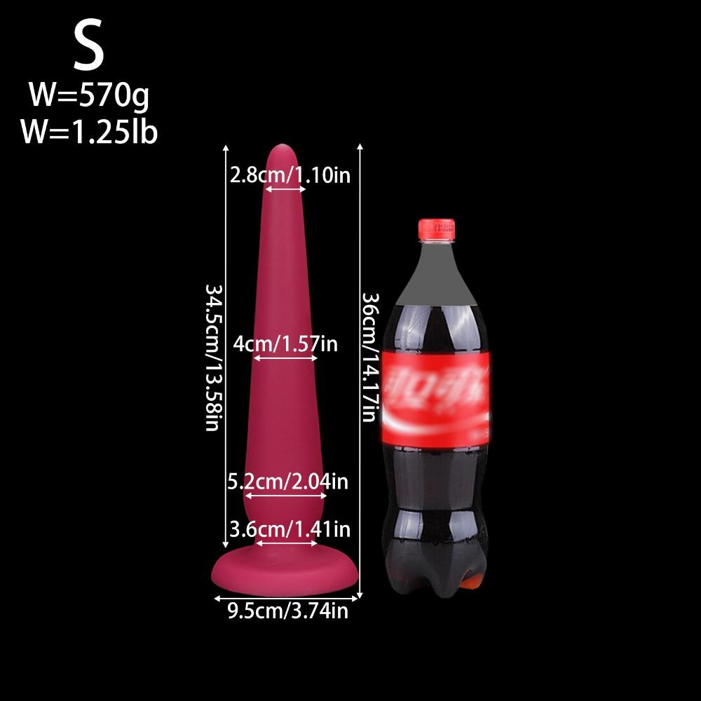 Large Silicone Anal Plug Set, Extra Long Deep Anal Trainer for Beginners to Advanced, Body Safe Sex Toys for Men Women Couples Play