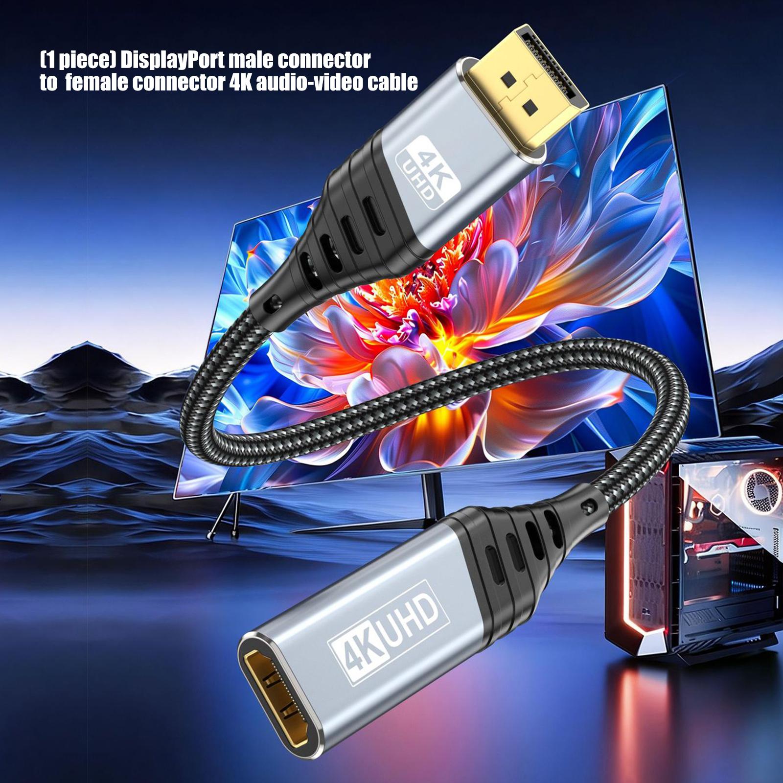 

Aluminum To HDTV Adapter Cable For Clear 4K30Hz Video And Music Transmission On Multiple Devices Projector 1