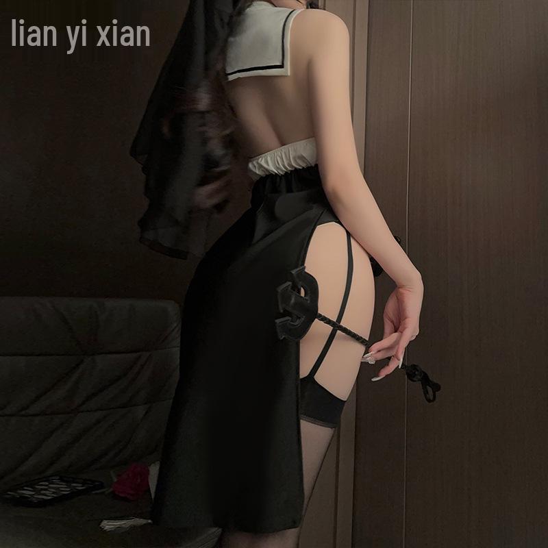 Xianyi Lingerie: Sexy Abstinent Nun Cosplay Set for Halloween, Pure Desire Collection