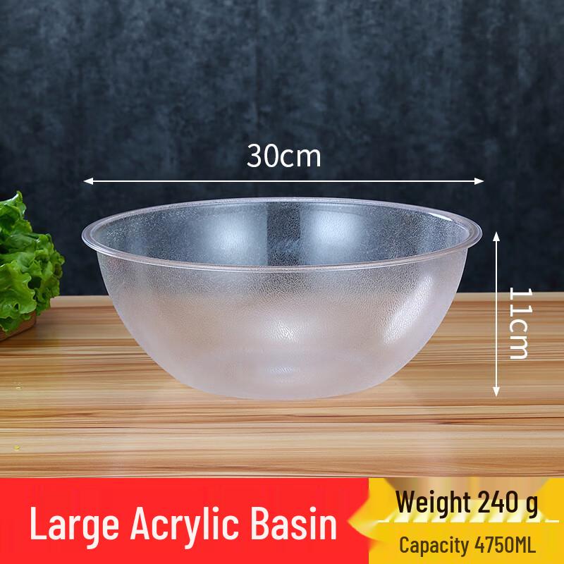 Transparent Round Buffet Food Selection Bowl