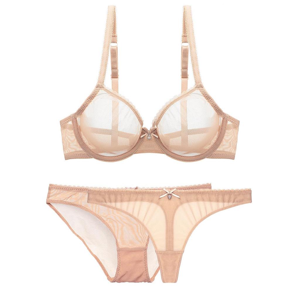 Set di biancheria intima sfoderata in rete Varsbaby 1 reggiseno+2 mutandine
