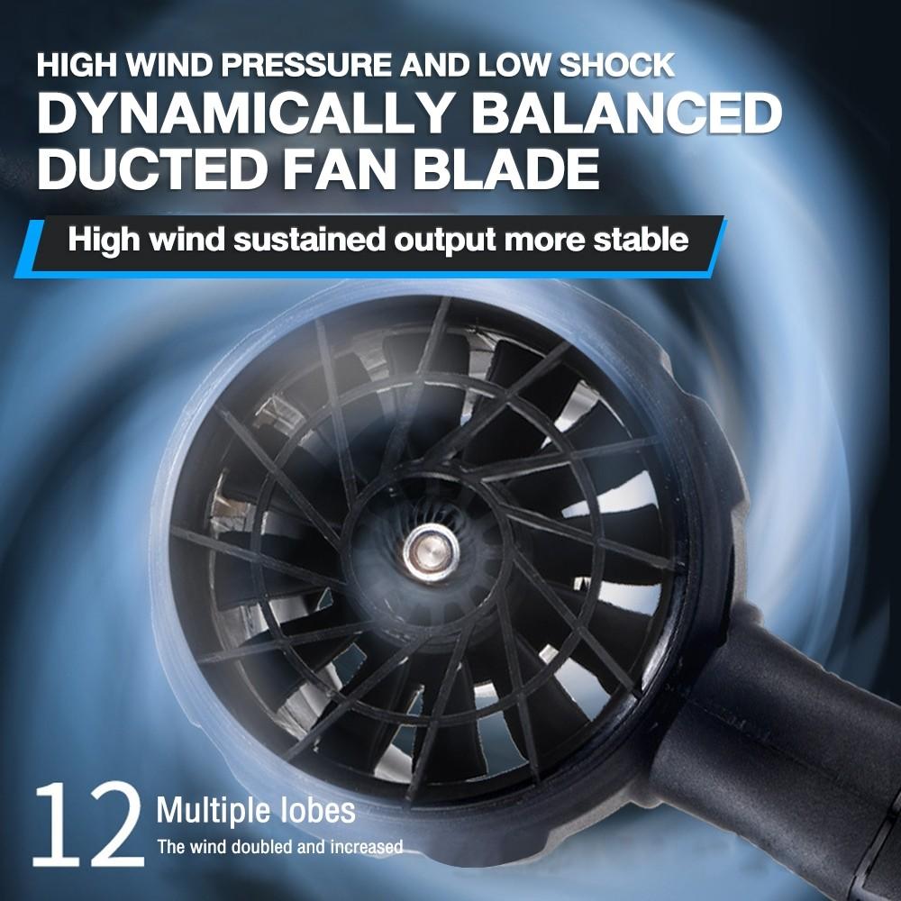 130000RPM High-speed Cordless Violent Turbo Fan Portable Electric Leaf Blower 2 In 1 Handheld Blowing Machine
