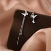 Trendy 925 Sterling Silver Butterfly Stud Earrings - Luxurious Spring 2023 Design for Women