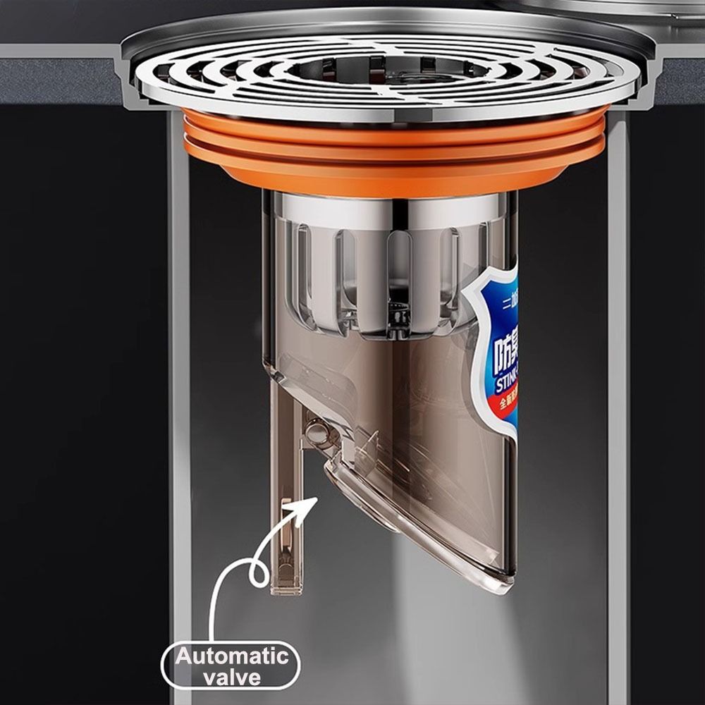 Odor and Insect Proof Sewer Shower Drain Anti-Clogging Drain Sink Strainer  Deodorant