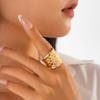 Ingemark 27 Styles Unique Exaggerated Big Flower Starfish Moon Rings Women Punk Geometric Adjustable Finger Ring Grunge Jewelry