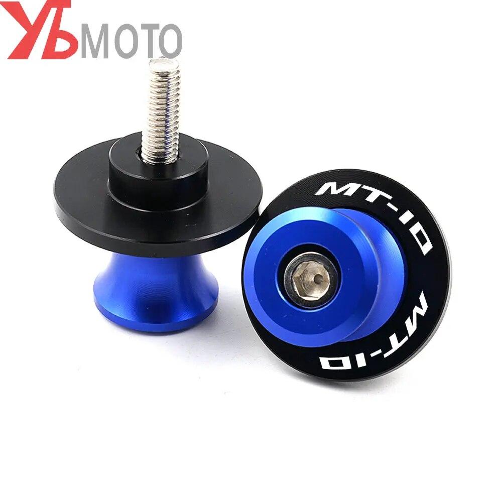 Motorcycle Swingarm Spools CNC 6mm Slider Stand Screws For YAMAHA MT10 MT-10 2016- MT10 SP 2022 Accessories