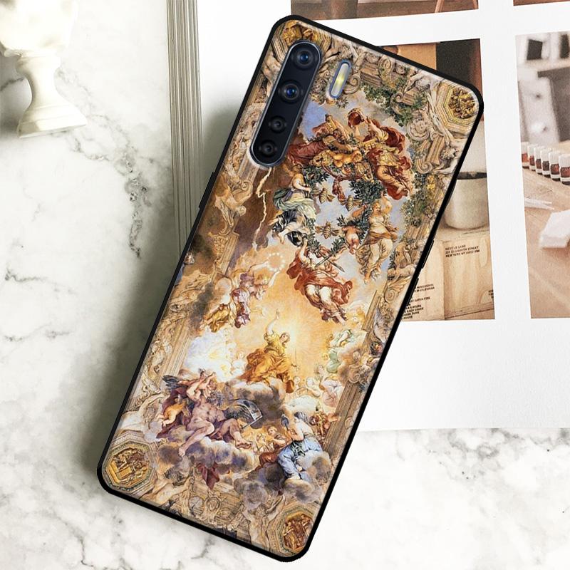 Renaissance Art Painting Case For Oppo A18 A38 A58 A78 A98 A40 A60 A80 A16 A76 A96 A15 A17 A77 A74 A94 A54 A57S Cover