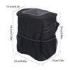 Car Seat Back Trash Can with Mesh Pocket, Fabric Hanging Bin with Water-Resistant Lining for Daily Vehicle Use