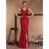 European and American Style Dress New Style Sequined Sleeveless Evening Dress for Women Banquet Sexy Birthday Party Cocktail Dress Wedding