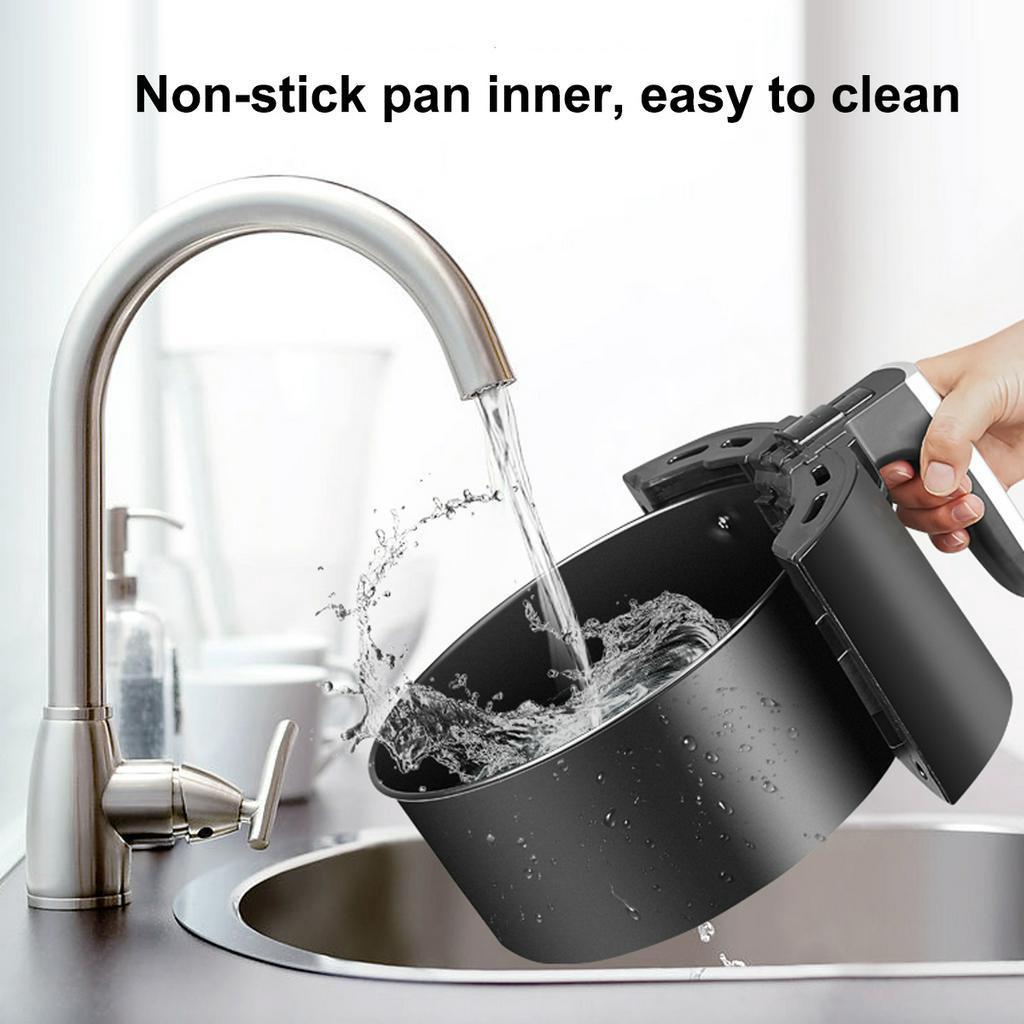 220V 5.5L Multifunction Air Fryer Oil free Health Fryer Cooker Smart Touch LCD Deep Airfryer Pizza Fryer 1500W