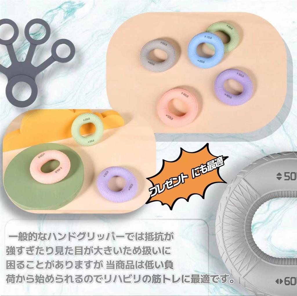 MEGVOYA Uchwyt do dłoni, Siła chwytu, Trening mięśni, Zestaw 5 sztuk