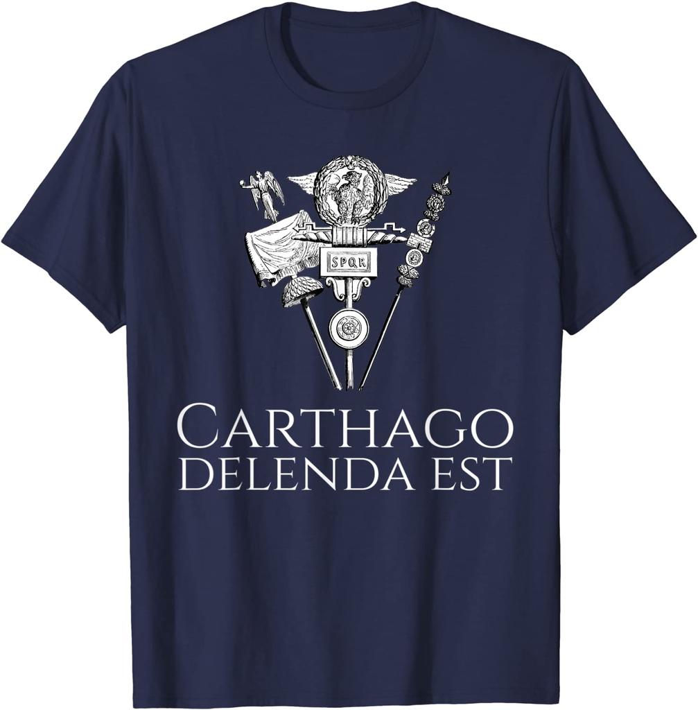 Carthago Delenda Est Ancient Roman Legionary Standard TShirt Summer Cotton ONeck Short Sleeve Mens T Shirt New S3XL