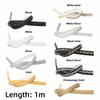 12mm*6mm PVC Self-adhesive Line Trim 1M Length Soft Line Photo Frame Border Imitation Gypsum Faux Embossed Decorative Edge Strip