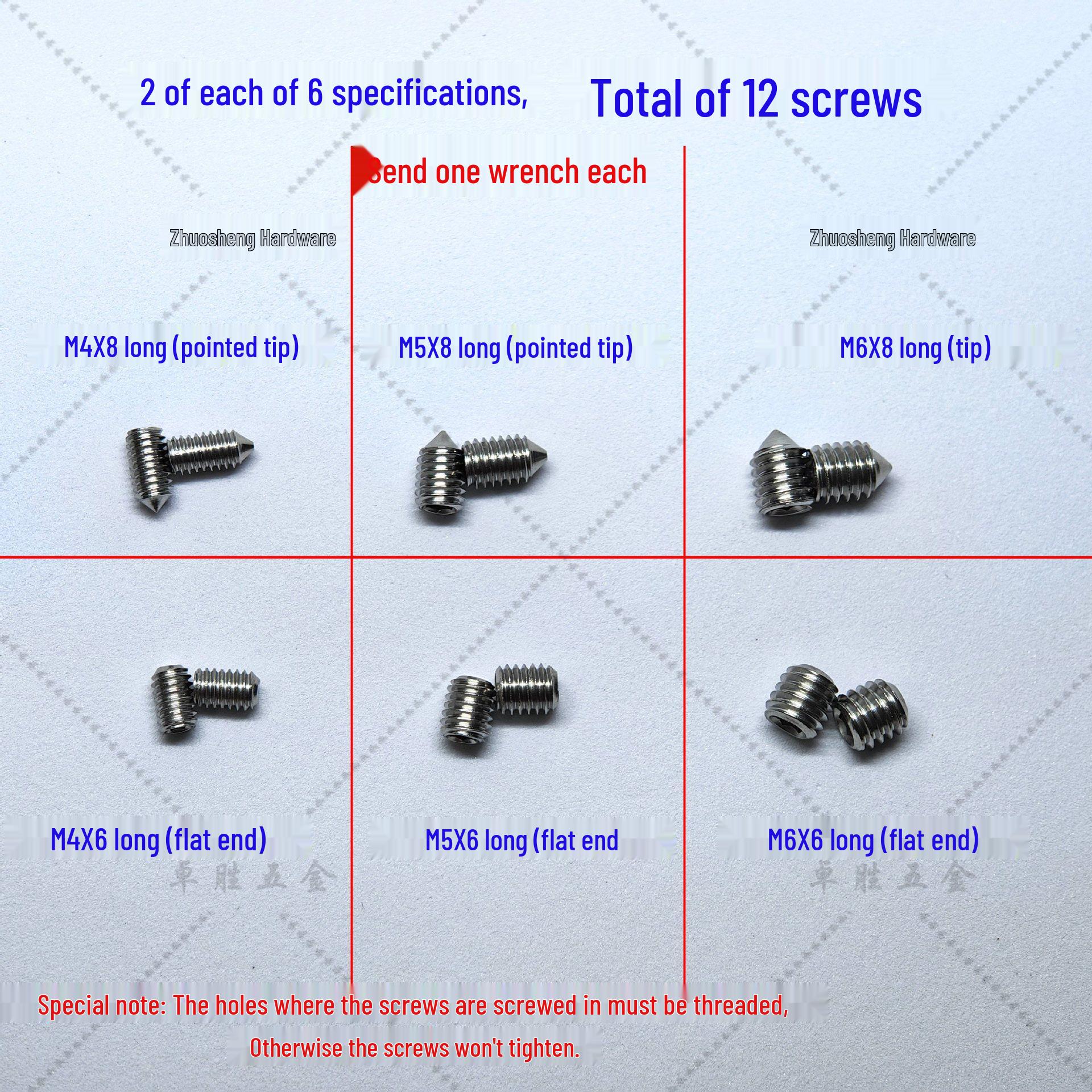 

Stainless Steel Faucet Handle with M5 Hex Socket Screw for Kitchen/Bathroom Washbasin – Hot/Cold Water Accessory