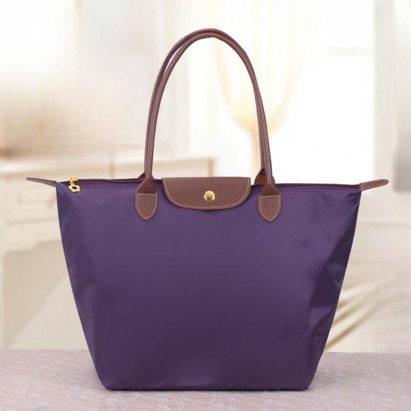 Einteilige Damen-Umhängetasche mit einer Schulter: Knödel-Stil, Faltbare Reise-/Einkaufs-/Mami-Tasche, Kostenloser Versand