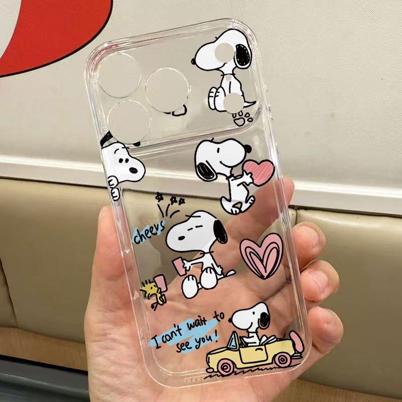 Snoopy Full-Coverage Drop-Proof Phone Case for Apple iPhone 17 Pro Max/15/14/13/12/XS Max