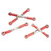 5Pcs RC Car Tie Rod Set for REDCAT 1 10 XTE Remote Control Car Aluminum Alloy SuppliesRed