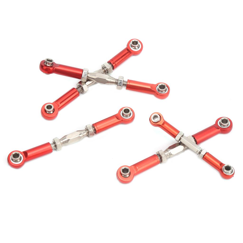 5Pcs RC Car Tie Rod Set for REDCAT 1 10 XTE Remote Control Car Aluminum Alloy SuppliesRed