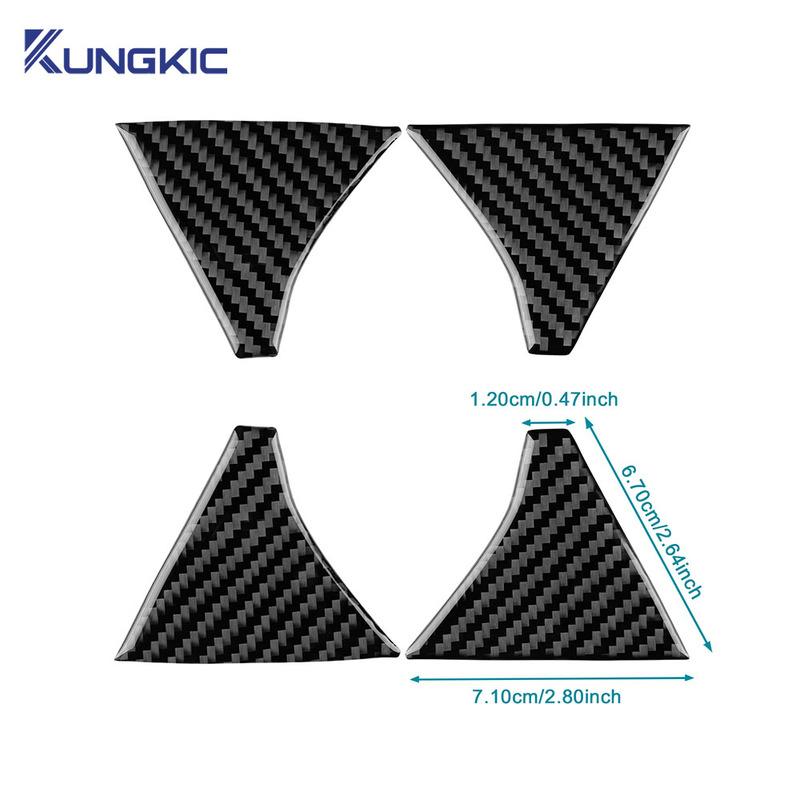 Real Soft Carbon Fiber For Seat Leon MK2 1P Altea 2005 2006 2007 2008 2009 2010 2011 2012 Car Inner Door Bowl Panel Sticker
