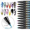 Yousheng Nail Art Pen Set DIY Acrylic Marker for Gel Nails 0.7mm Fine Tip Nail Painting Doodle Pens for Salon Home Use