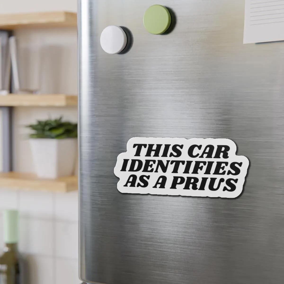 

Anti Elon Car Magnet, Anti Elon Bumper Magnet, We Bought it Before Musk Funny Stickers This Car Identifies As A Prius - 5 x 3