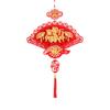 Red Chinese Lucky Character Pendants Flocking Spring Festival Hanging Decoration  Party Supplies