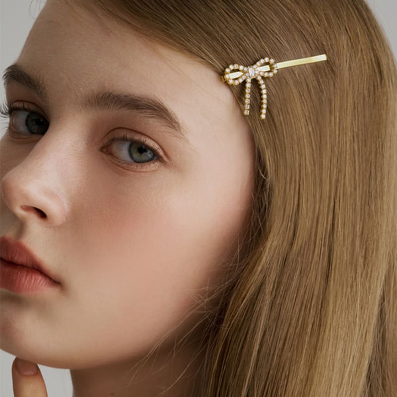 Jean Paul Clarisse Crystal Ribbon Hairpin - S JP-25-038BP