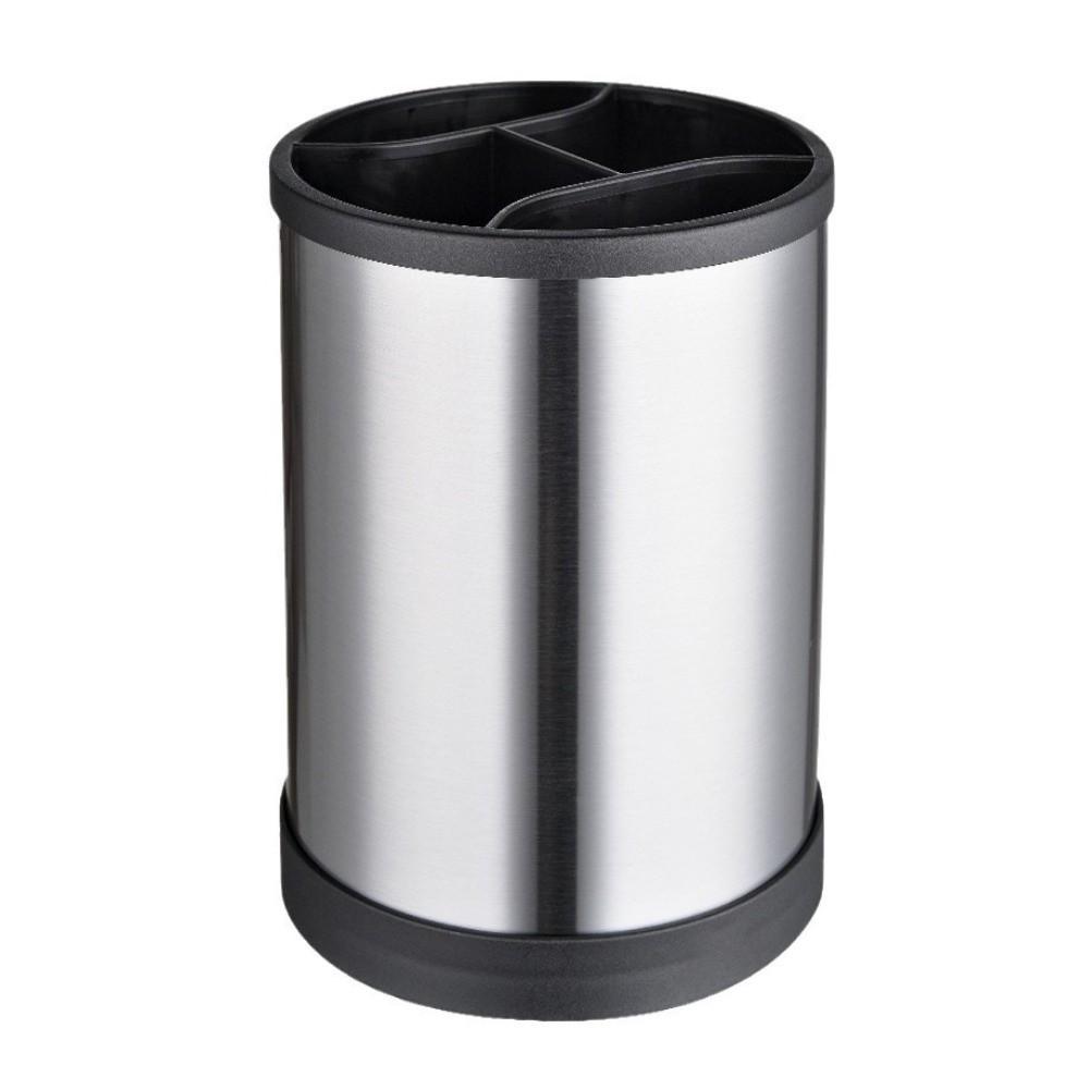 360° Rotating Utensil Holder Fork Tableware Stainless Steel Cutlery Drainer Multi-Function Kitchen Organizer Rack Kitchen