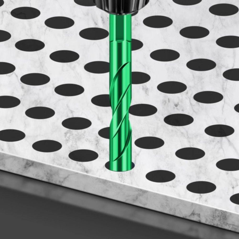 2Pcs Precision Eccentric Drill Bit 6/8/10/12mm Hole Drill Bit Multifunction Tile Drill Bit