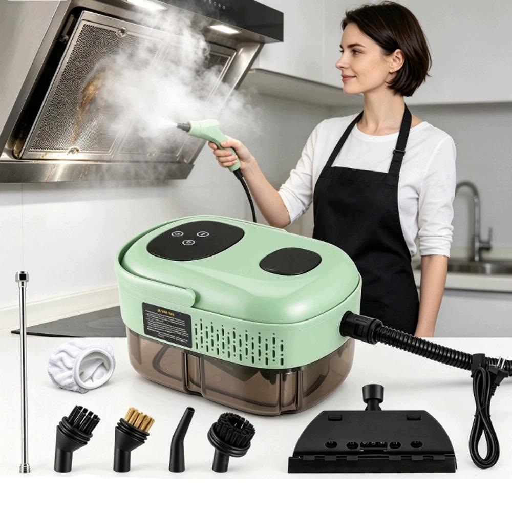 2500W Handheld Steam Cleaner for Windows and Grout - 3 Bar