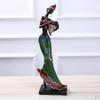 Afrikansk damstaty Harts Skulptur Modern Abstrakt Konst Handgjorda Statyer Samlarobjekt