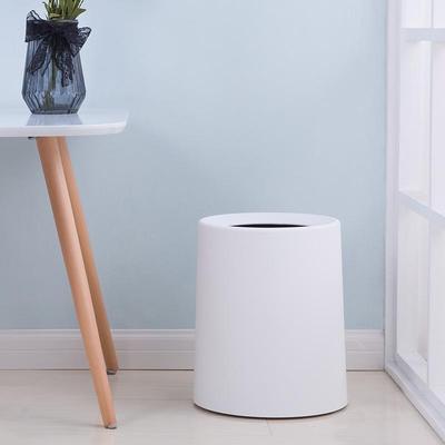 Elegant Frosted Trash Can for Home: Living Room, Bedroom, Bathroom, Kitchen - Lidless, Minimalist Design for a Luxurious Feel
